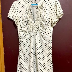 Maurice’s size Large polka dot Womens top